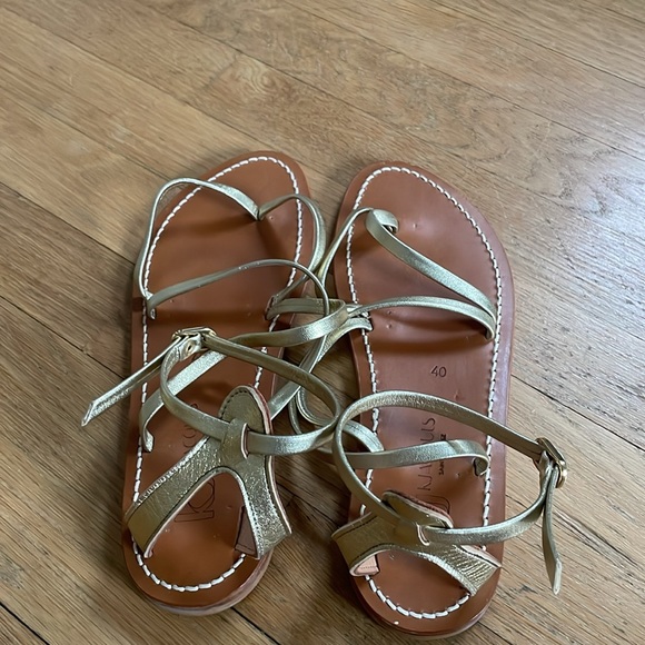 K.Jacques Epicure Sandals in Gold, Size 40 - Picture 5 of 5